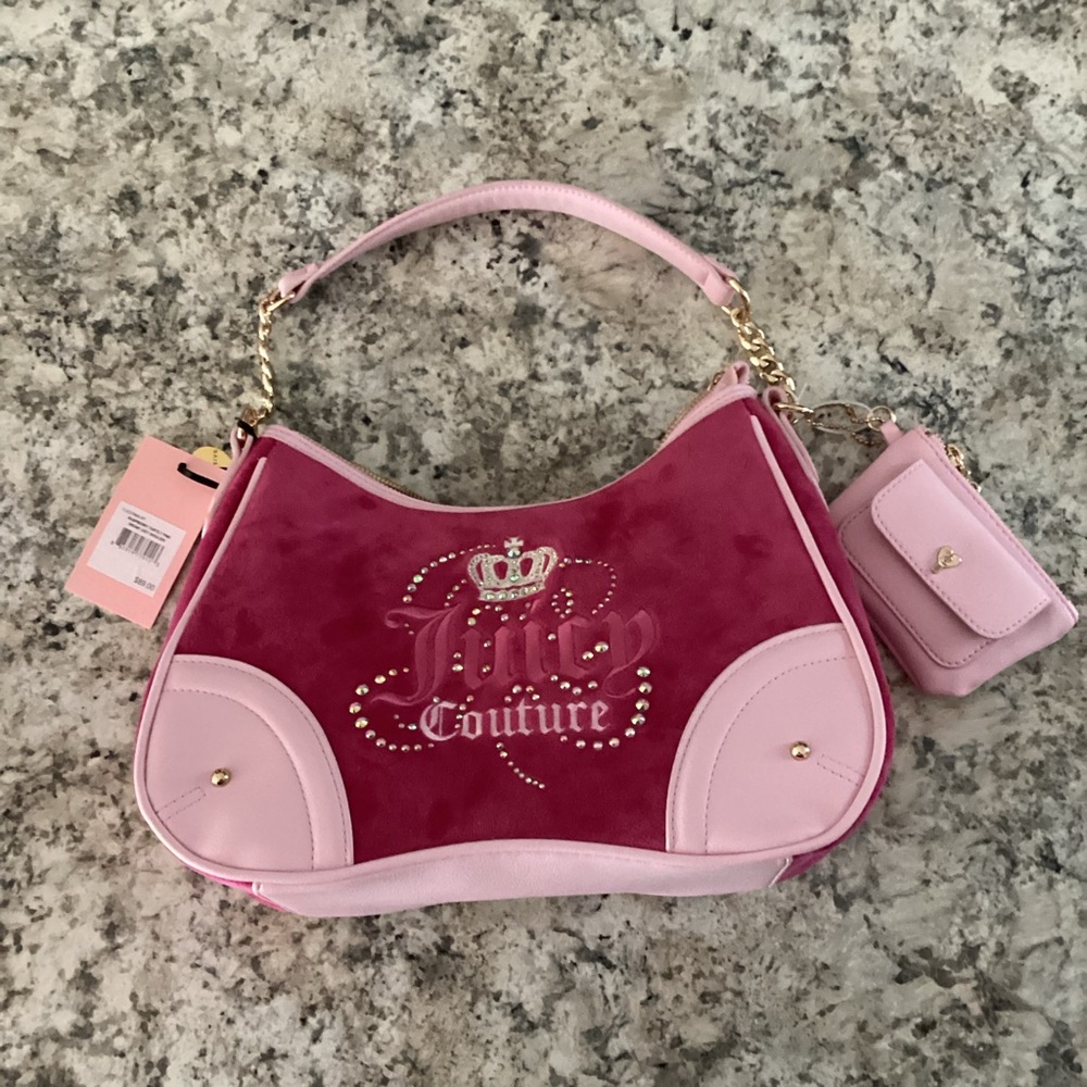 Juicy Couture Two-Tone Pink Shoulder Bag